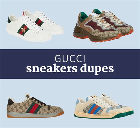 gucci white sneakers dupe|loafers that look like Gucci.